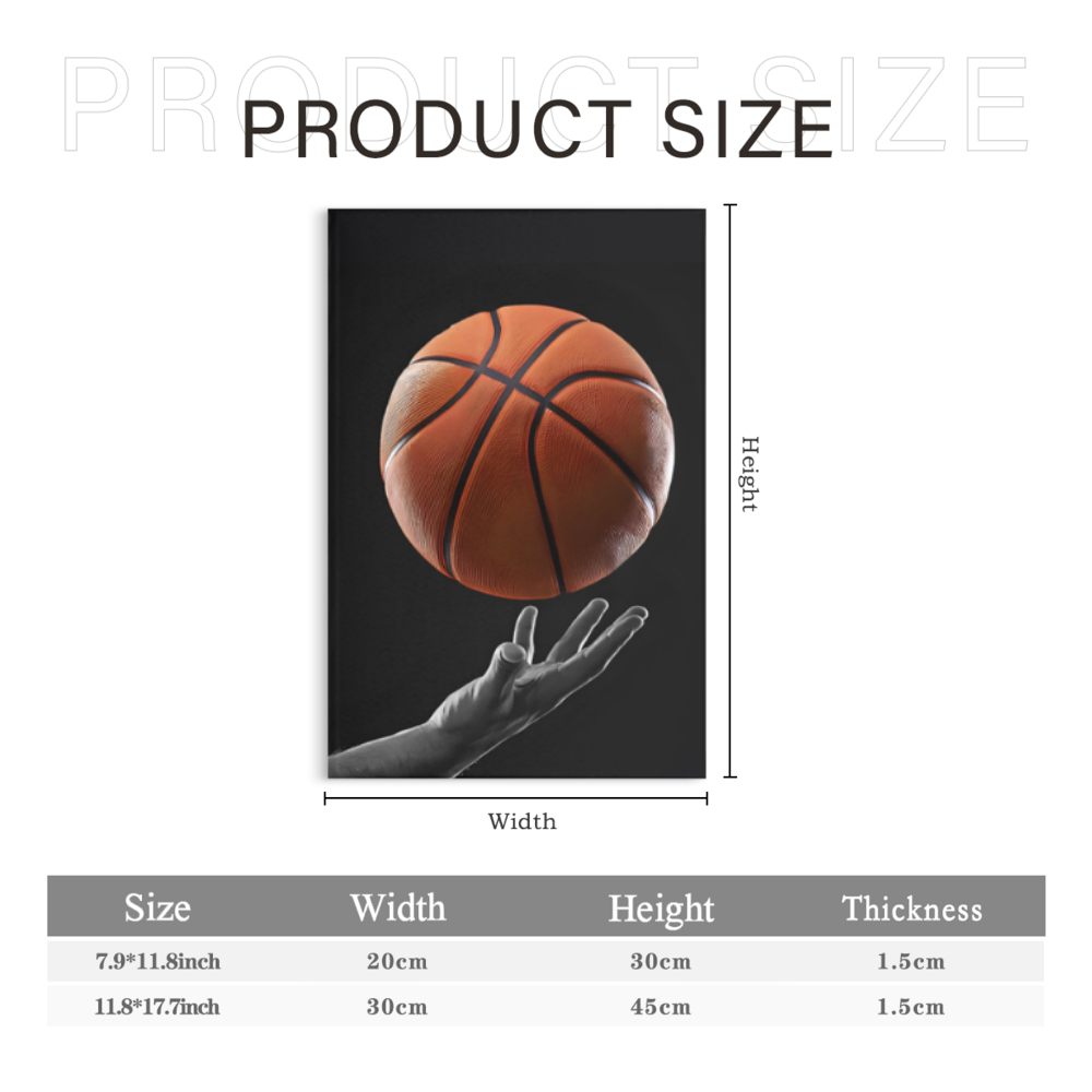 Shooting, Basketball Creative Design,Triple Frameless Canvas Painting