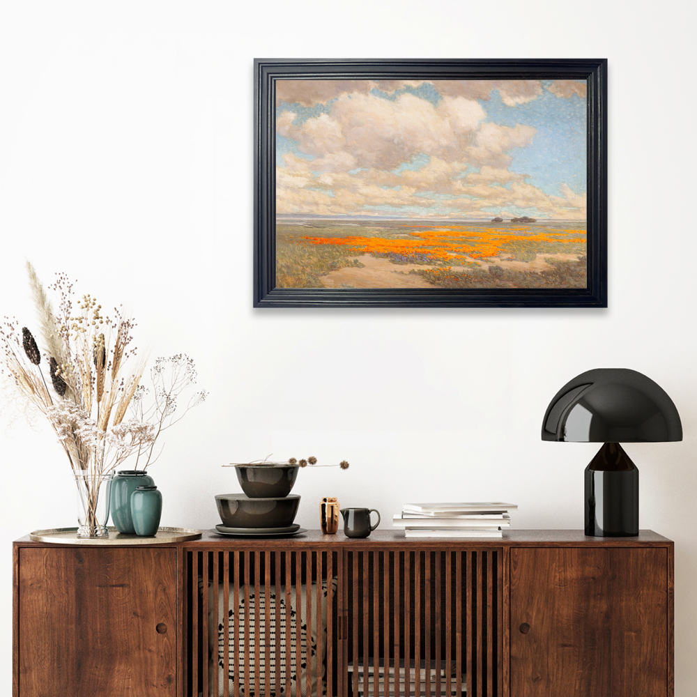 Illustration Landscape Creative，Horizontal Framed Simple Decorative Canvas Painting