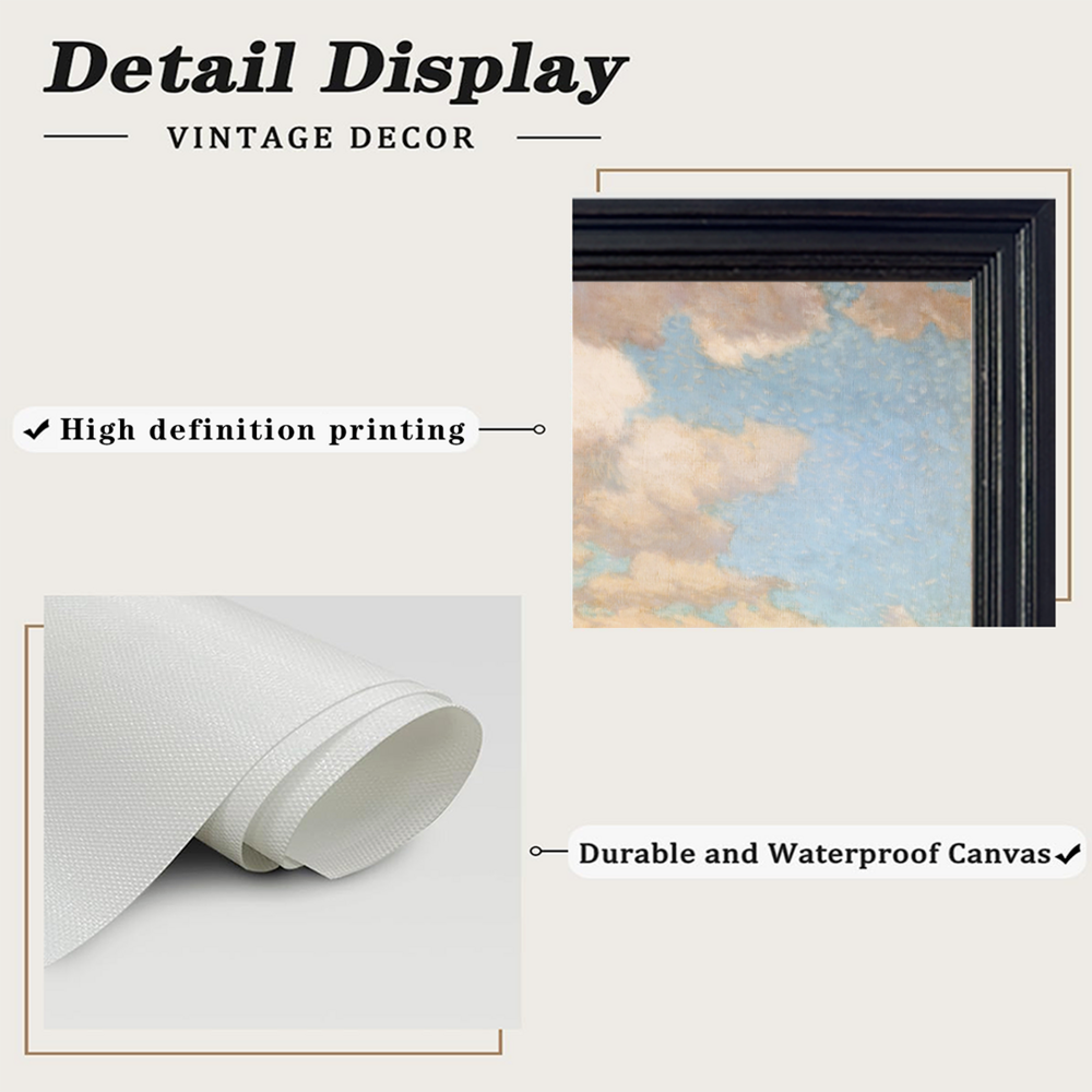 Illustration Landscape Creative，Horizontal Framed Simple Decorative Canvas Painting