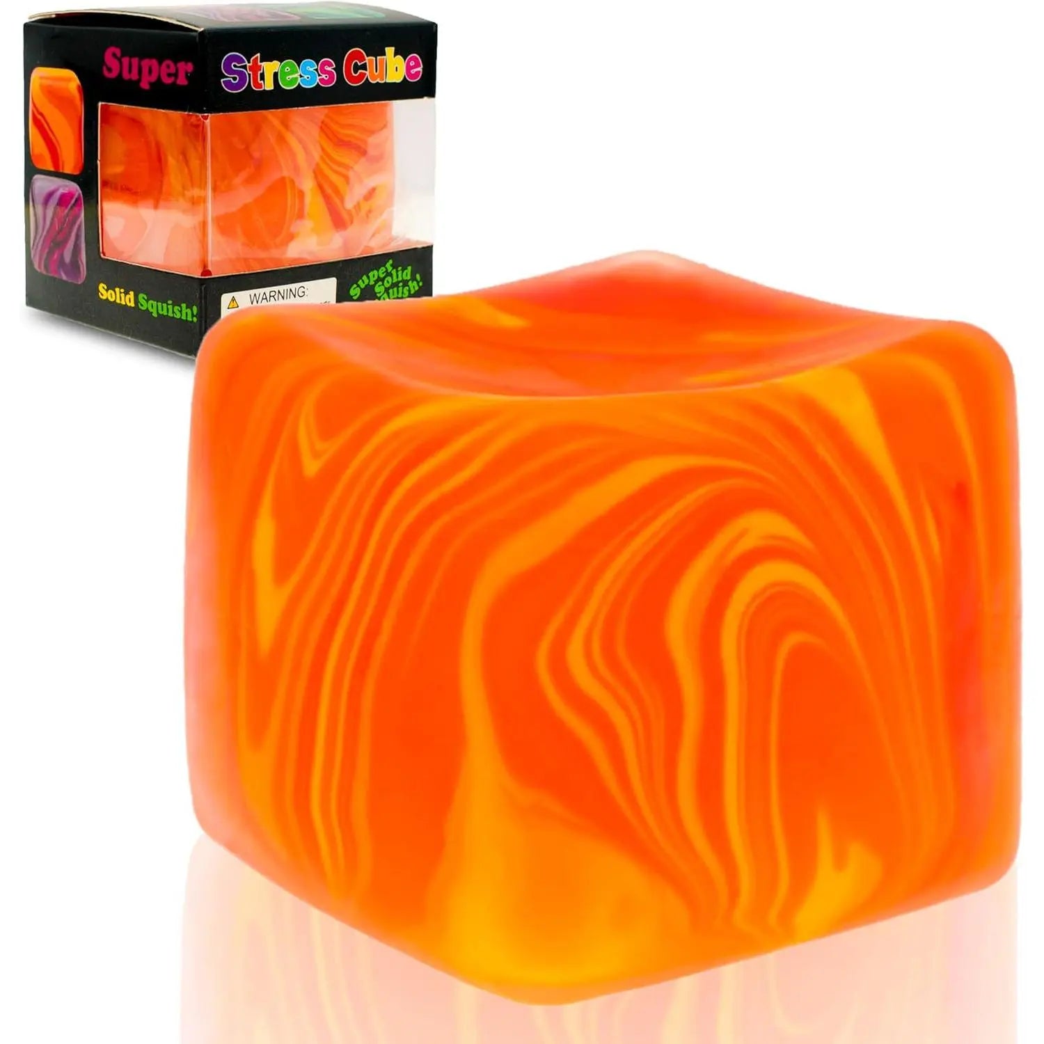 Needoh Textured Cube Squishy Stress Relief Cube Toy