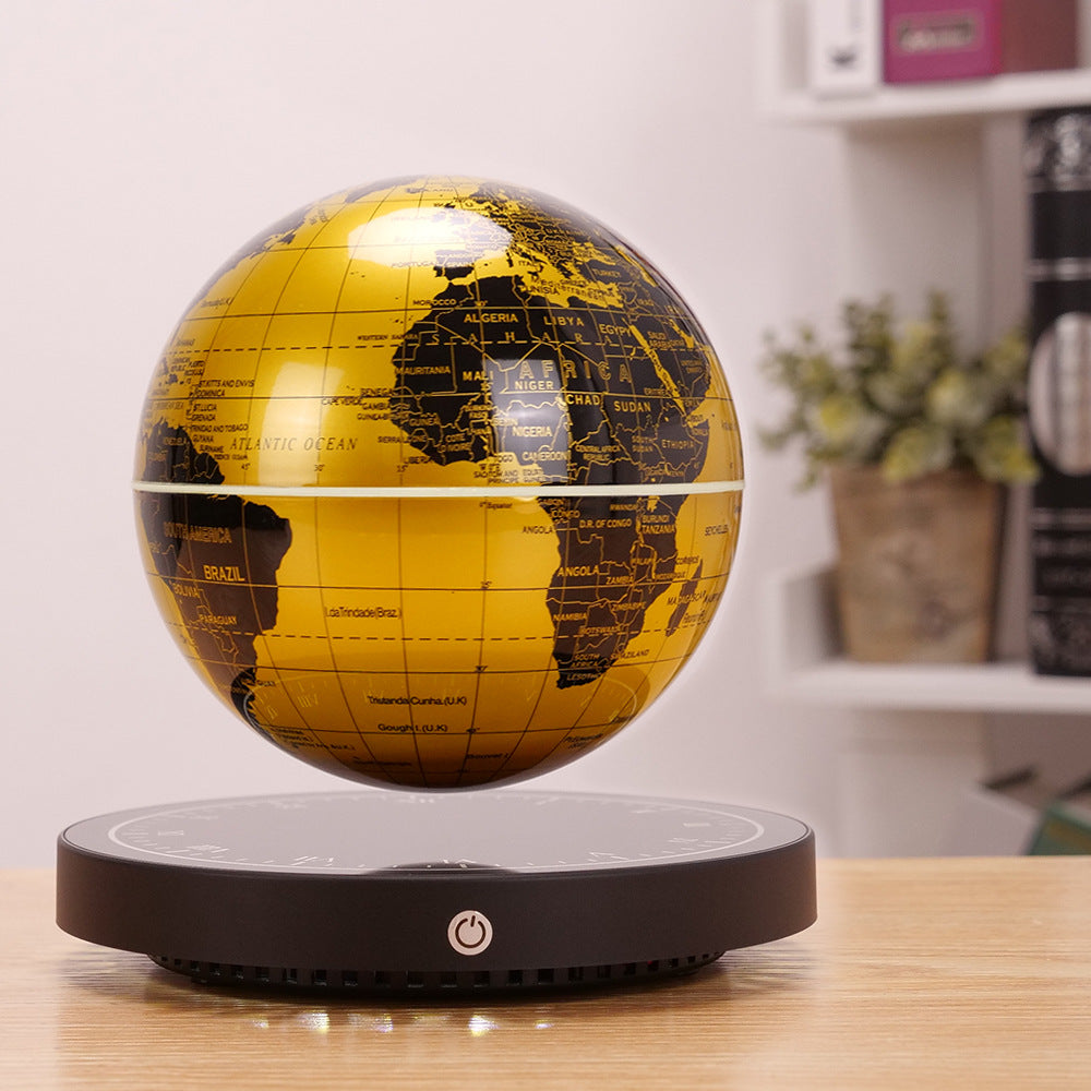 Magnetic Levitating Globe, 3D LED Rotating Night Light, High-Tech Office Decor