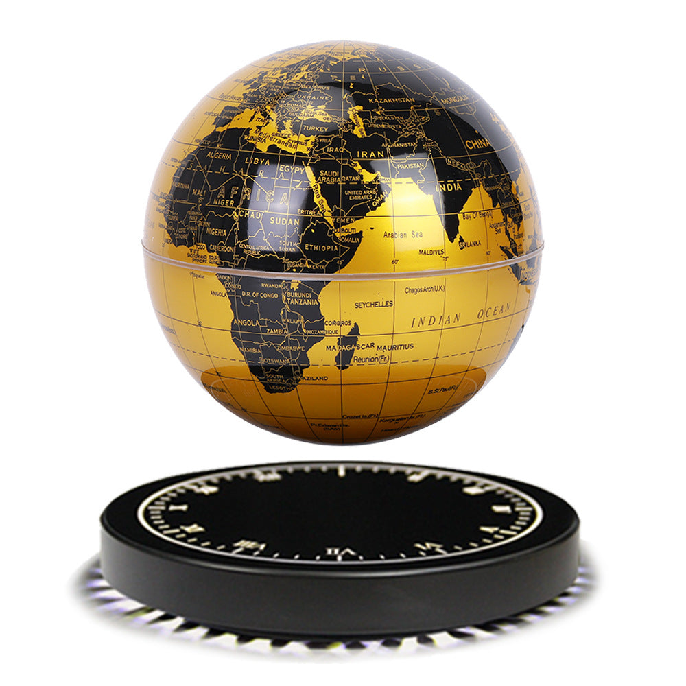 Magnetic Levitating Globe, 3D LED Rotating Night Light, High-Tech Office Decor