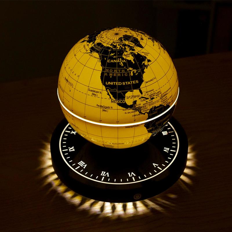 Magnetic Levitating Globe, 3D LED Rotating Night Light, High-Tech Office Decor