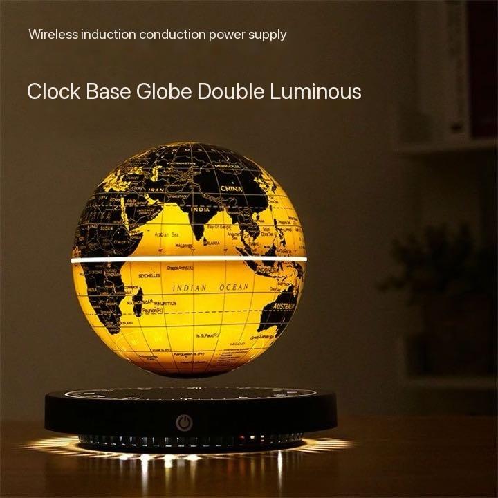 Magnetic Levitating Globe, 3D LED Rotating Night Light, High-Tech Office Decor