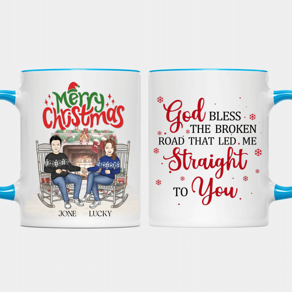 Annoying Each Other For So Many Years - Personalized Accent Mug, Perfect Christmas Gift for Couples, Lovers, Husband, Wife