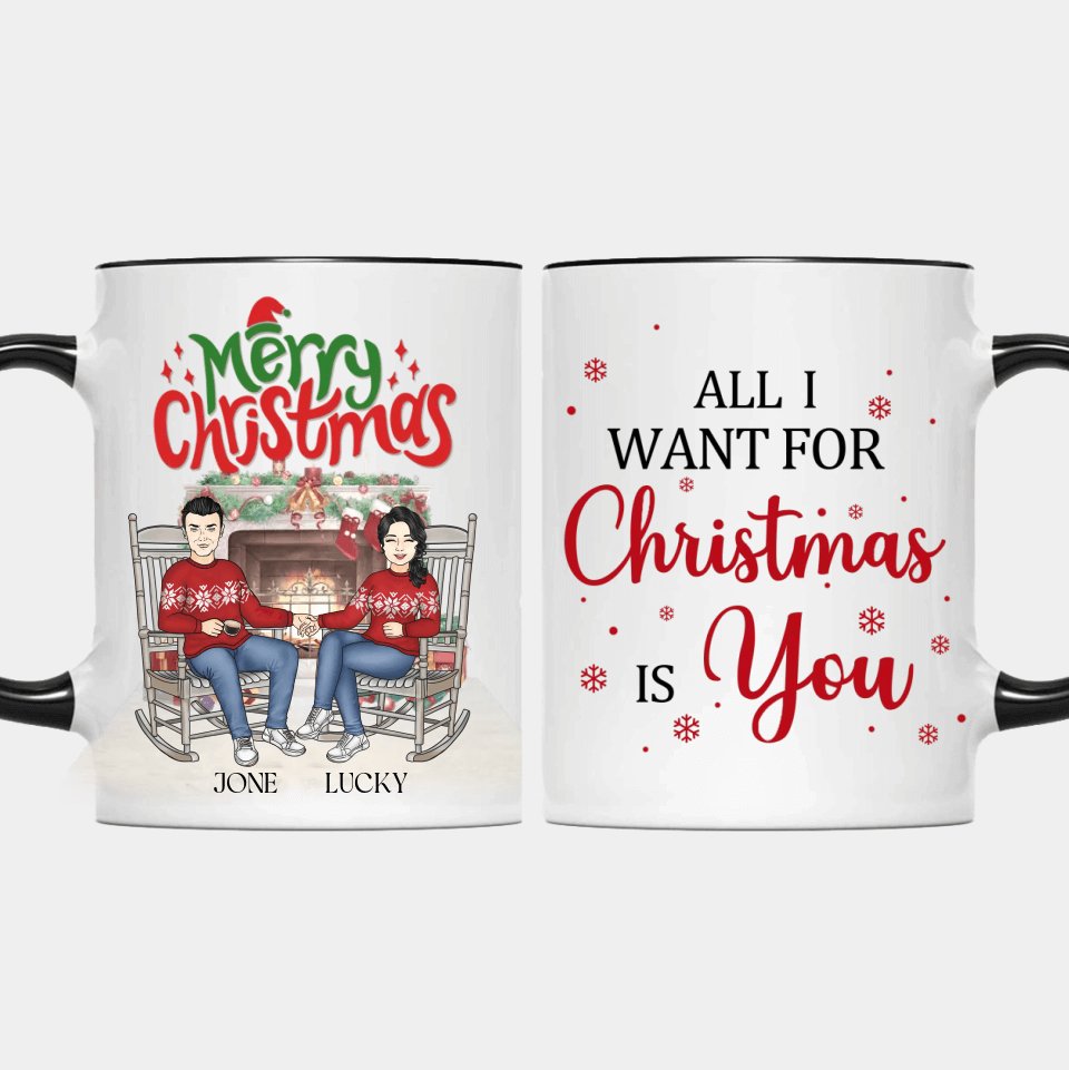 Annoying Each Other For So Many Years - Personalized Accent Mug, Perfect Christmas Gift for Couples, Lovers, Husband, Wife