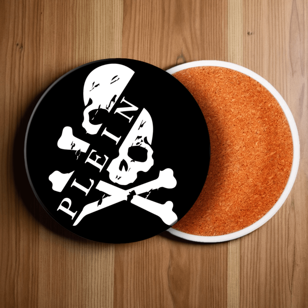 Skull Creative Design Round Ceramic Coaster (Combination Set)